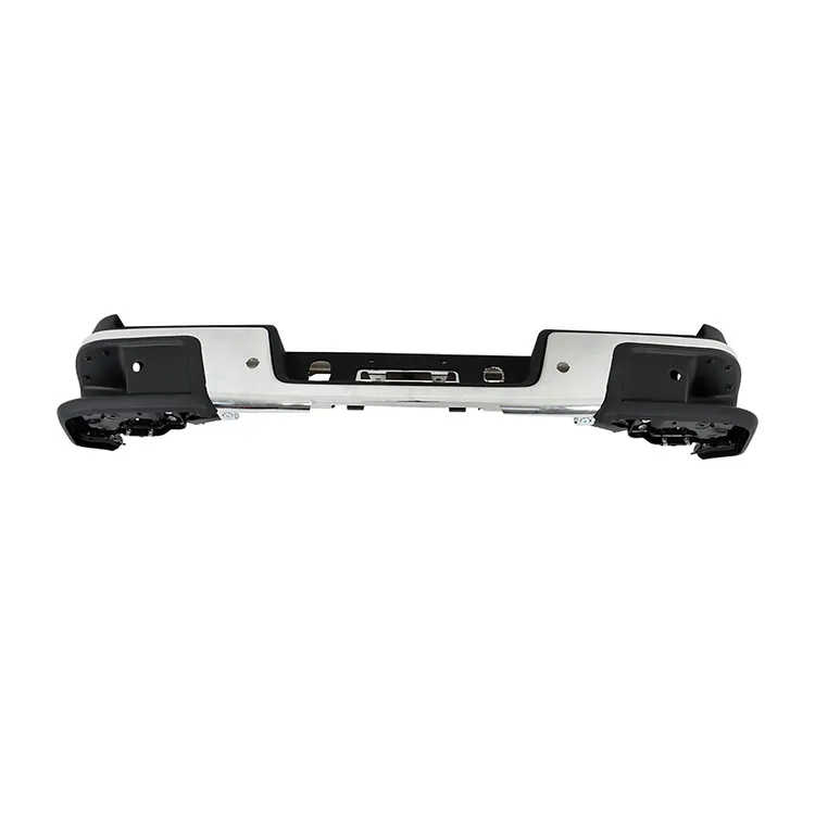 SEBLAFF Steel Rear Bumper Assembly Chrome with Park Sensor Holes Replacemenr for 2019 2020 2021 GM1103206 GM1103205