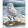 >SALE<Full Embroidery Cotton Thread 14CT Printed Snow Sculpture Cross Stitch 41x54cm