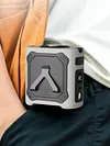 Portable Waist Fan Rechargeable Hands-Free Hanging Neck Fan 100 Speeds 13000RPM with Light for Travel Camping Outdoor Jobsite Sports Golf