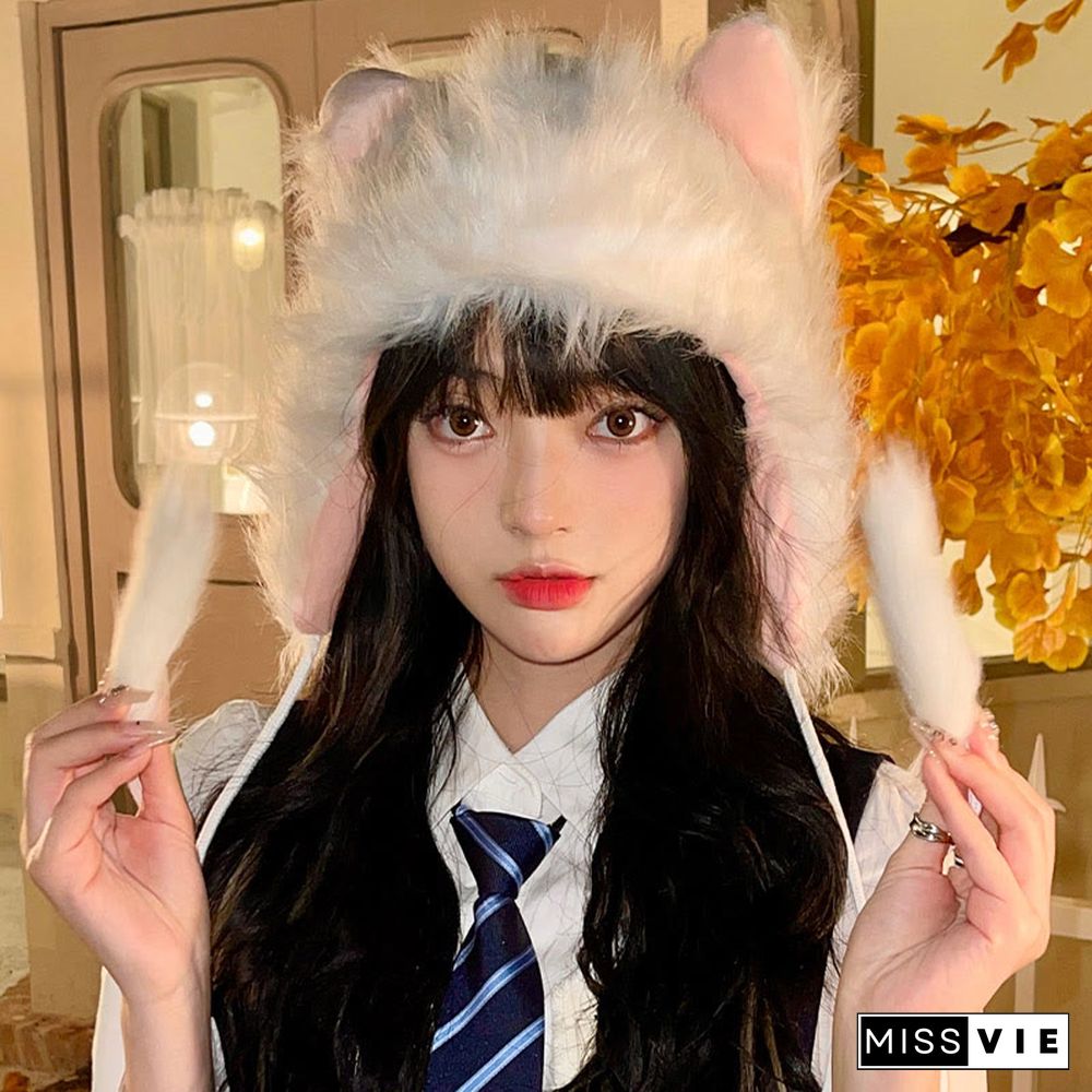 Kawaii Kitty Ears Plush Hat