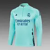 2024/2025 Real Madrid Half-Pull Training Suit Light Green Football Shirt 1:1 Thai Quality
