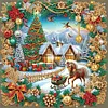 (US Local)4pack Xmas-Special Shaped Diamond Painting Kit(30x30cm)