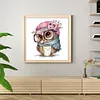 Owl - 18CT Stamped Cross Stitch 20*20cm/7.87*7.87in