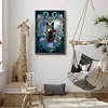 (US Local)Wolf with Rose 5D DIY Full Round Drill Big Size Diamond Painting  Decor Art Craft 40x60cm