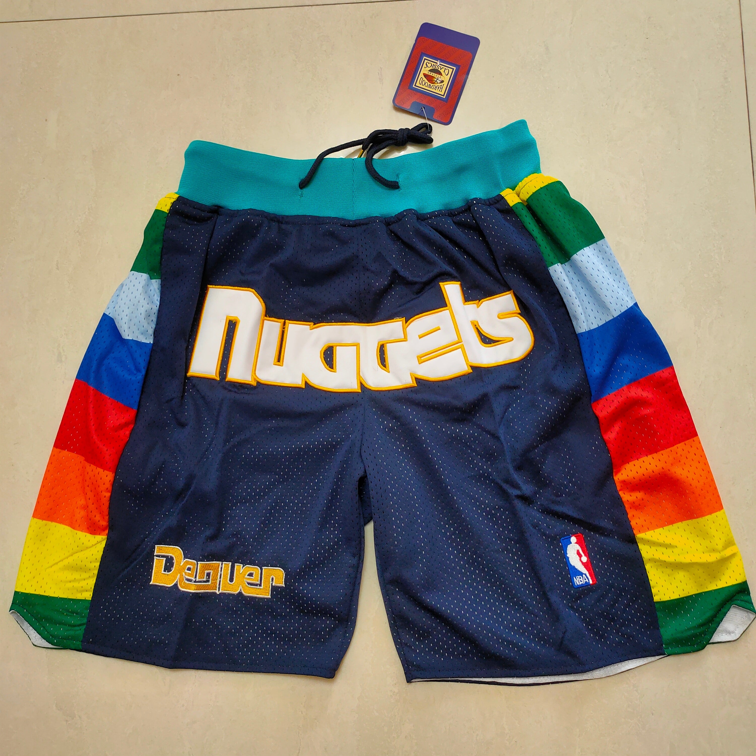 Denver Nuggets dark blue Pocket Pants Shorts