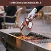BBQ Grill Cleaner 350 Rpm Electric Grill Cleaner Bristle-Free for Outdoor Grills