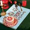 (US Local)Christmas Diamond Painting Placemats DIY Diamond Dot Kits for Home Decor