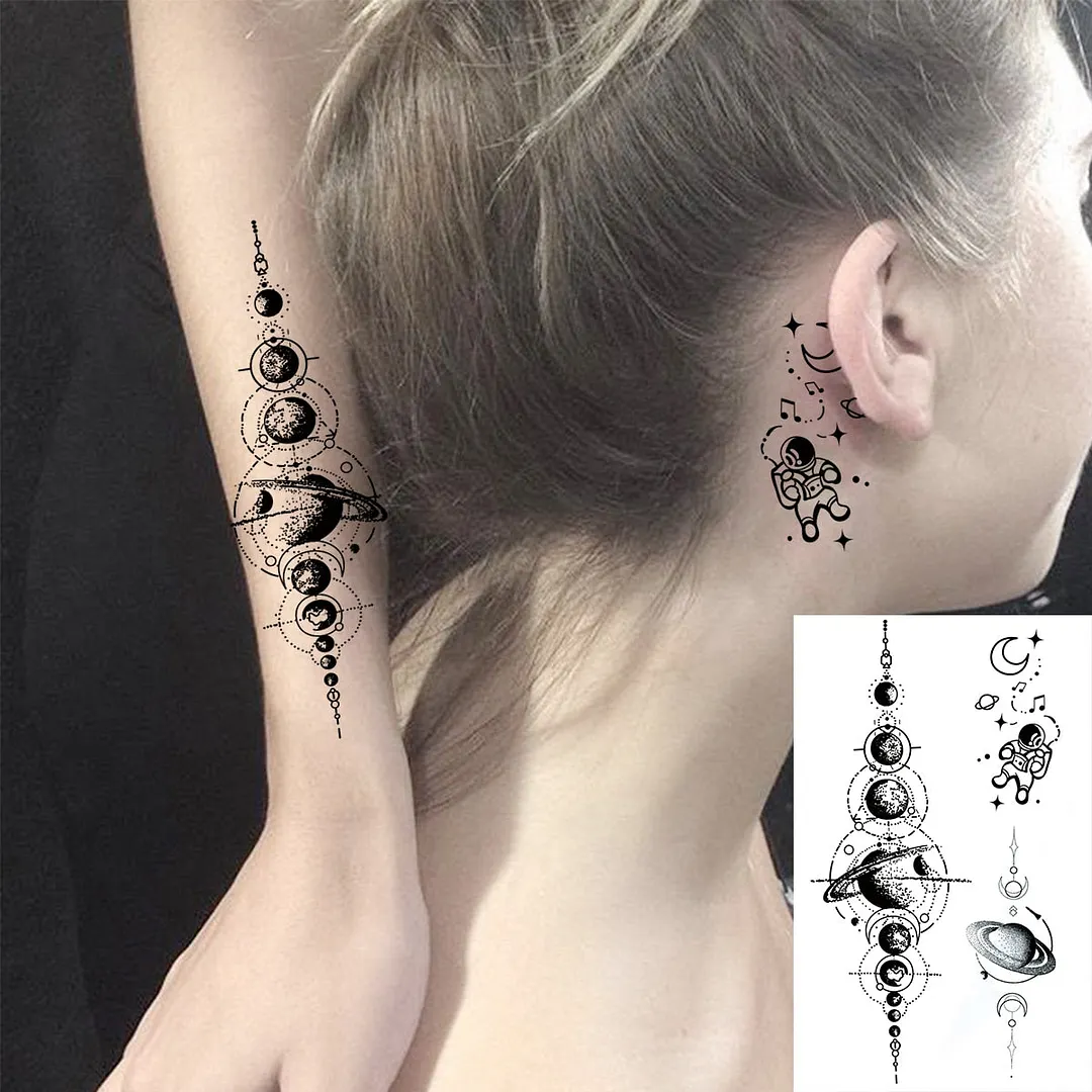3D Realistic Wings Letters Temporary Tattoos For Women Men Quotes Thorns Dragon Fake Tattoo Fashion Waterproof Tatoos Sticker