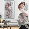 Diamond Painting-DIY Crystal Rhinestone Floral Adorned Lady(40x70cm)