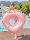 Heart Shape Baby Swim Ring Tube Leakproof Toddler Swimming Ring for Kids Toddles