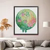 Round Flower-Lupine-14CT Stamped Cross Stitch Egyptian Cotton 30*35cm/11.81*13.78in