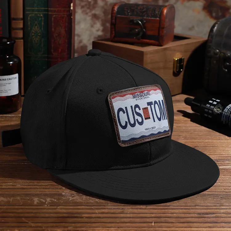 Custom US License Plate Hats Custom Truck Hats Adjustable Gifts for Man