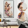 Diamond Painting-DIY Crystal Rhinestone Castle and Girl(40x70cm)