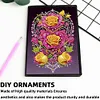 (US Local)50-Page A5 Flower Diamond Painting Notebook for Adult Holiday Birthday Gift