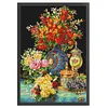 Blooming Flowers-Full Embroidery 2 Strands 14CT Stamped Cross Stitch-55*75CM-Large Size