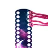 Acrylic Cross Stitch Row Line Board Cartoon Pattern Art Accessory (waves and moon)