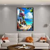 Seaside Town-11CT Stamped Cross Stitch 40*60cm/15.75*23.62in (Big Size)