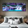Diamond Painting-5D Full Square Drill Purplr Waterfall(80x40cm)