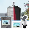 Ultrasonic Water Tank Liquid Level Meter with Temperature Sensor Time Display