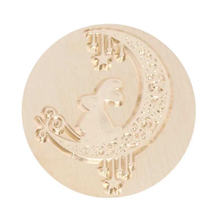 Diy Fire Lacquer Round Sealing Wax Stamp Head 30Mm gbfke