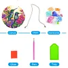 DIY Crystal Diamond Painting Double Sided Effect  Hummingbird Pendant Home Garden Hanging Kit