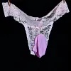 Men's Sexy Thongs And G-strings Lingerie Gay Sissy Femboy Panties Cute Low Rise Crossdresser Underwear See Through