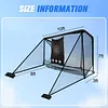 [US Local Warehouse] 2 Pack Shade Sail Poles 10FT Outdoor Sun Shade Poles 2.22in Diameter Heavy Duty Metal Post for Deck Patio Outside Backyard