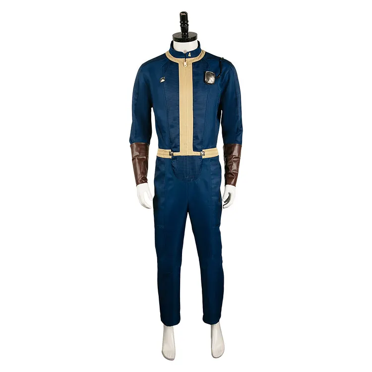 Fallout (2024) Vault 4 Dweller Unisex Dark Blue Jumpsuit Outfits Cosplay Costume Halloween Carnival Suit