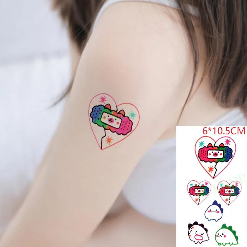 Waterproof Temporary Tattoo Sticker Cartoon anime Boy Knife Tatto Flash Tatoo Fake Tattoos Small Size Art for Kids Men Women