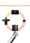 Aluminum Alloy Multi-Angle Foldable Cantilever Bracket 360 Degree Mechanical Rotation Clip Type And Magnetic Type Bracket