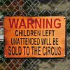 Warning Children - Vintage Metal Signs - 20*30cm/30*40cm - Warning