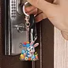 (US Local)PET Double Sided Special Shaped Easter Alphabet DIY Diamond Painting Keychain