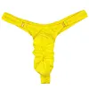 Men's Lingerie Gay Jockstrap Tanga Thong Men Shiny Ruched Pouch Panties G-string Thong