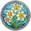 (Multi-Style) Flower Glass Painting - Paint By Numbers Acrylic Painting 40*40CM(HOT)