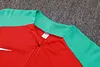 Joyfball 2024/2025 Portugal Half-Pull Training Suit Red Football Shirt