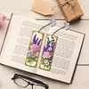3Pcs Special Shaped Flowers Butterflies 5D DIY Diamond Art Book Mark for Office