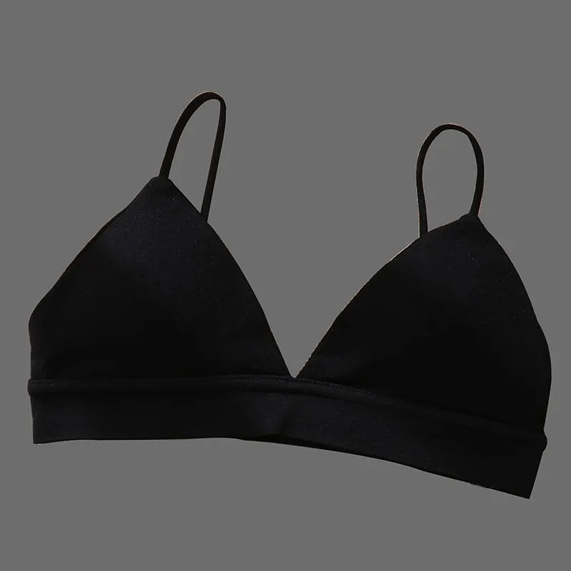 Women Wirefree Tank Top Intimates Sexy Crop Top Lingerie Seamless Push Up Brassiere Padded Female Backless Camisole for Girls