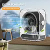 Desk Fan LED Display Portable Table Desktop Air Circulator Fan Quiet Small Fan
