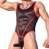 Men's Sexy Thin And Sheer Slim-Fit Muscular Bodysuit Elephant Trunk Trendy Sexy Jumpsuit