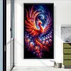 Flaming Phenix-11CT Stamped Cross Stitch 40*70cm/15.75*27.56in(Big Size)