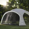 Silver Coated Outdoor Canopy UV Resistant Tent Dome for Beach Camping(Gauze Net)