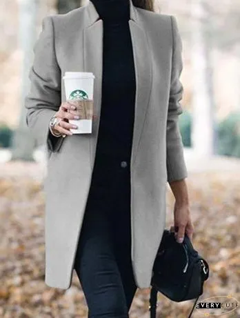 Long Wool Coat for Women, Plus Size, Winter Warm