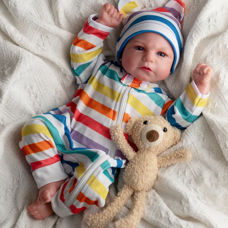 Babeside Quiet Reborn Baby Elijah 17'' Little Infant Boy Healing the Heart