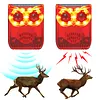Solar Outdoor Motion Sensor Alarm Dog Barking&Gunshot Sound Loud Noise Maker