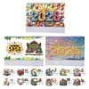 2026 DIY Special Shape Desktop Diamond Standing Calendar for Bedroom Living Room
