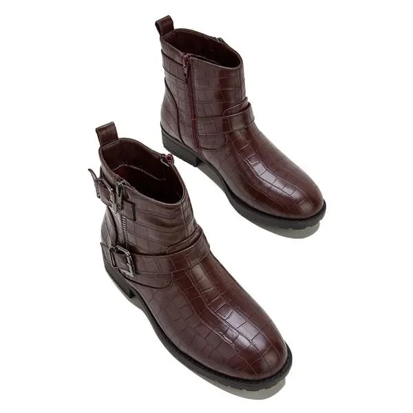 Women's Side Zipper Wide Fit Boots