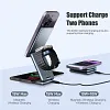 3 In 1 Magnetic Wireless Charger Stand Pad for iPhone 15 14 13 Samsung Galaxy Watch IWatch Foldable Fast Charging Dock Station