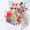 (US Local)6PCS DIY Diamond Art Greeting Cards Xmas Designs for Festivals and Celebrations