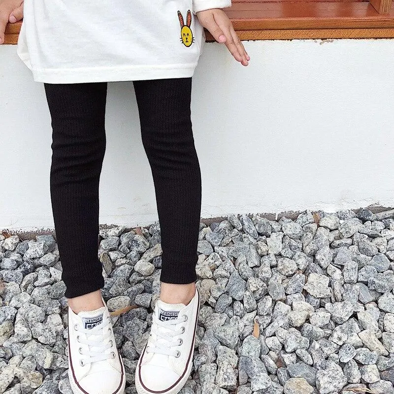 2-8T Leggings For Girls Toddler Kid Spring Autumn Clothes Soft Cotton Stretch Pants Sport Fitness Sweet Cute Trousers Streetwear