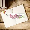 3Pcs Special Shape Flowers 5D DIY Diamond Painting Bookmark with Pendants